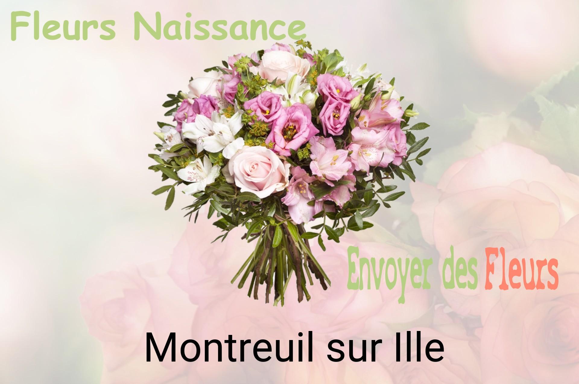 Bouquet de fleurs de naissance livré à Montreuil-sur-Ille