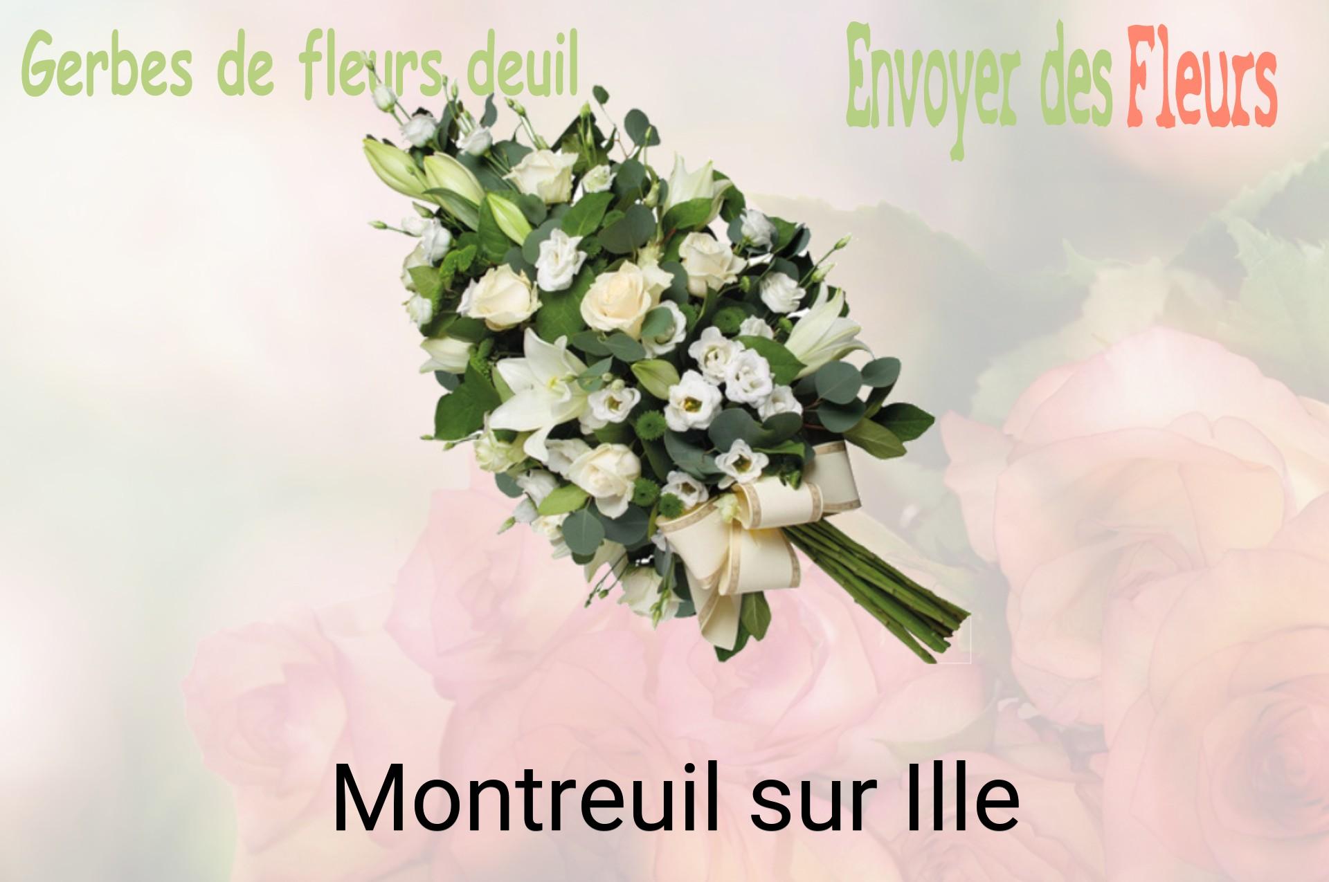 Gerbe de fleurs de deuil livrée à Montreuil-sur-Ille